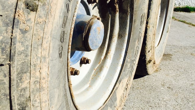 Elderly woman struck by tractor in road traffic accident