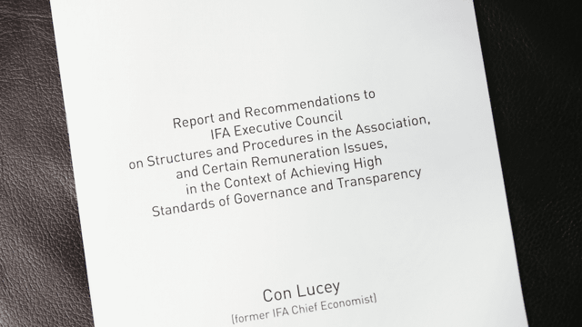 'IFA staff should only be working for IFA'