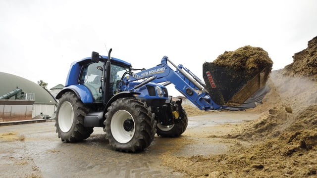 Watch this video of New Holland's methane-powered tractor