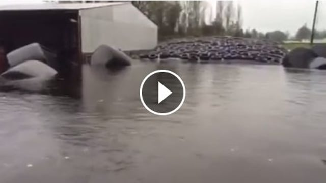 RTE capture terrible footage of an almost fully submerged farm yard in Galway