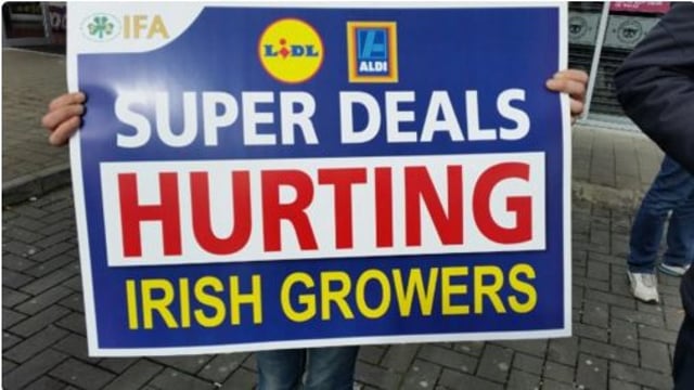 Lidl and Aldi accused of 'gross hypocrisy' at IFA vegetable protest