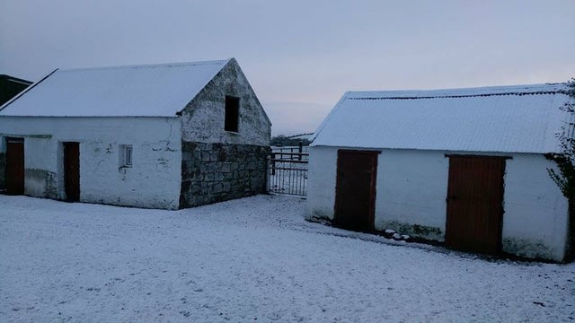 Pics: Snow covered farms across the country this morning