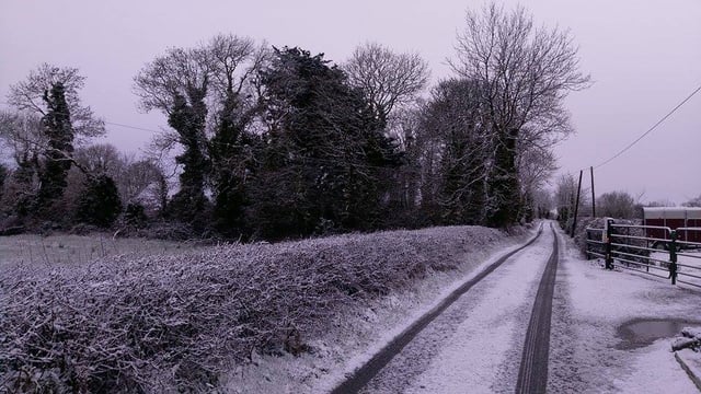 Status Orange snow and ice warning issued
