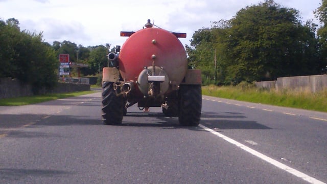 'Farm machinery has a legal right to use public roads'