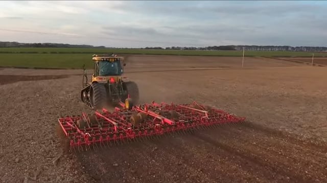 Video: Ploughing and sowing spring seed on a 12,000ac farm in the UK