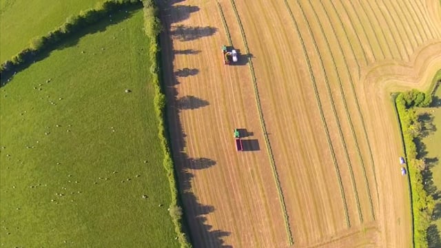 Video: Great drone footage of last year's silage being cut