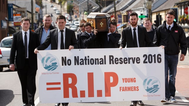 Has Macra na Feirme already attended the National Reserve's wake?