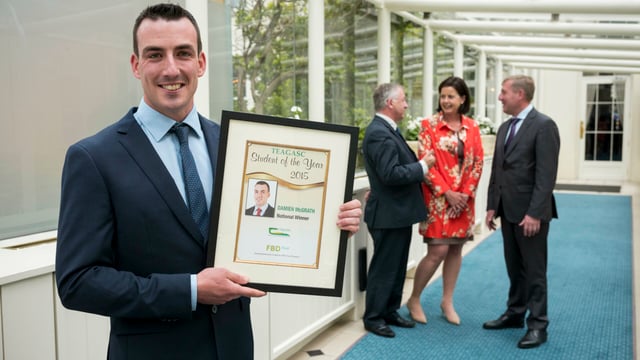 Galway farmer wins Teagasc/FBD Student of the Year award