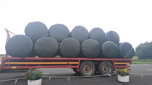 Gardai warn farmers drawing bales on the road