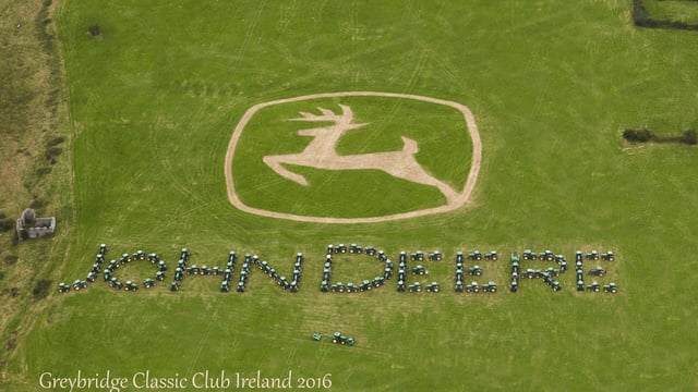 94 John Deere tractors line out together for charity