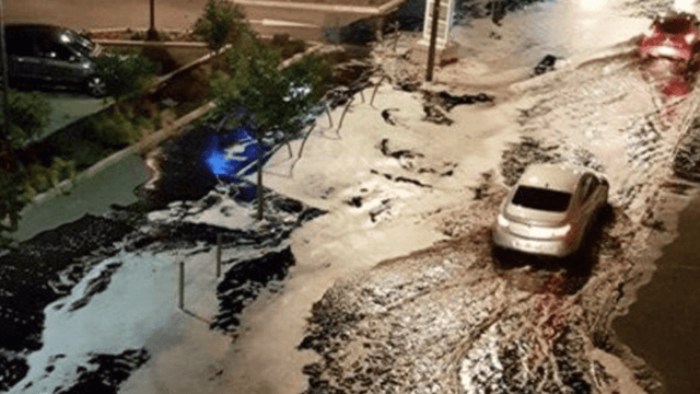 Wine floods the streets of French town as 'war' breaks out between France and Spain