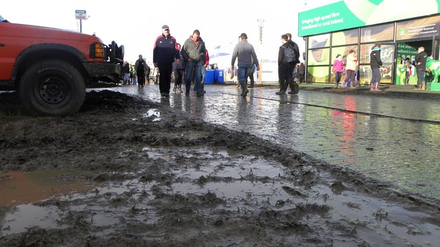 Up to 35mm of rain expected in some areas on the second day of the 'Ploughing'