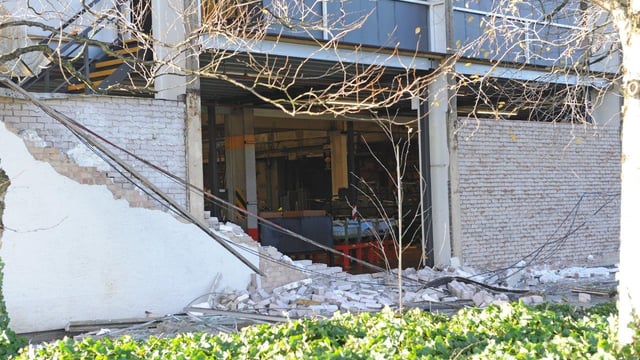 Mini tornado damages JCB world headquarters