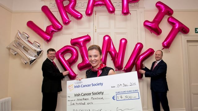 €17,500 raised for Irish Cancer Society through pink bale wrap campaign