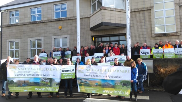 Pics: Over 200 INHFA members protest over the delay in GLAS payments