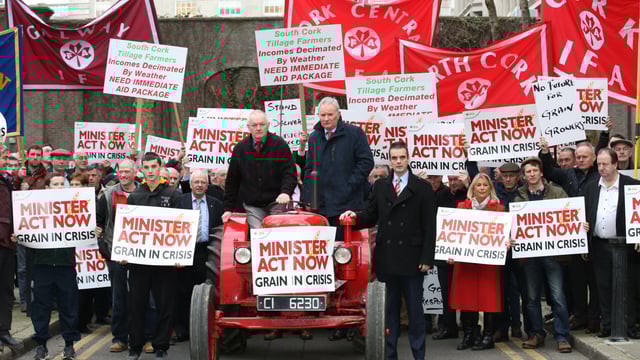 Pics: IFA protest for a crisis fund for grain growers