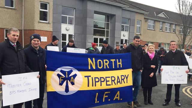 IFA members hold sit-in protest at Department of Agriculture’s Nenagh office