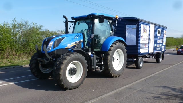 'Blue' tractor marathon to stop in Galway...on an overseas adventure