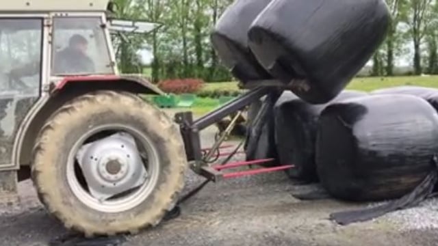 Video of Kildalton student's bale handler goes viral