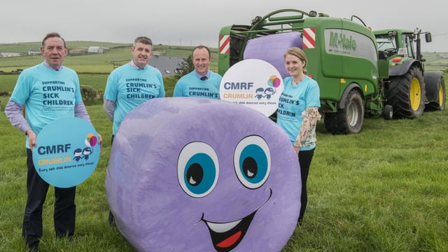 Silage fields 'go purple' for Crumlin Children's Hospital