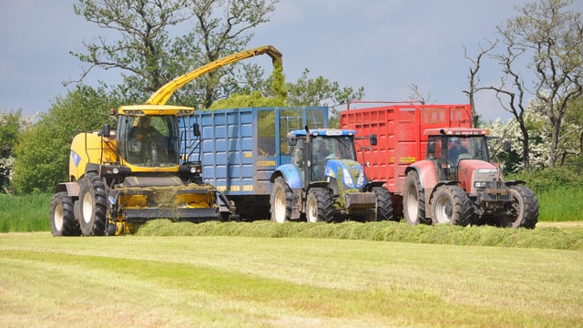 Rainfall warning set to halt silage-cutting operations