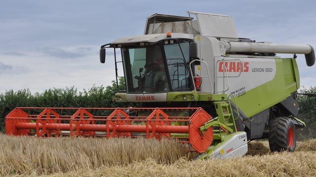 How much are contractors charging for harvesting cereals?