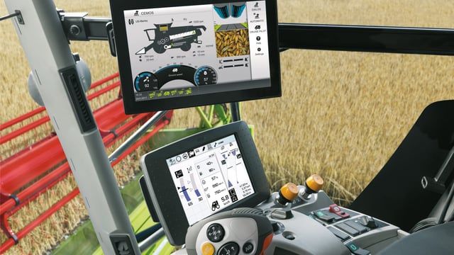 New 'bells and whistles' touch-screen for Claas Lexion
