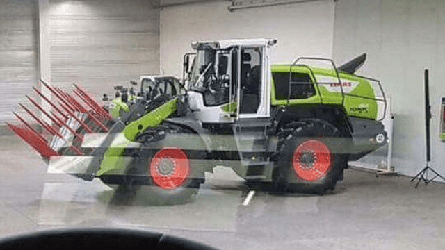 A Claas loading shovel for your silage pit - courtesy of Liebherr?