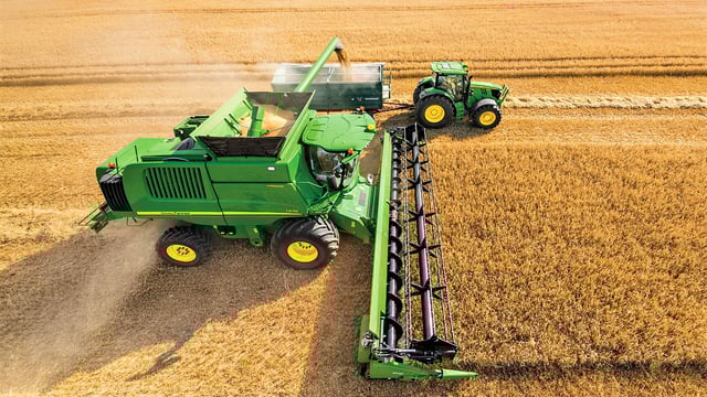 'Machine Sync': Letting the combine driver 'control' the tractor and trailer