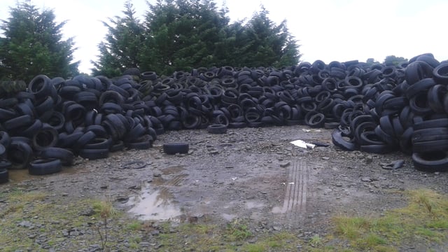 €1 million allocated for the removal of waste tyres 'that blight the countryside'