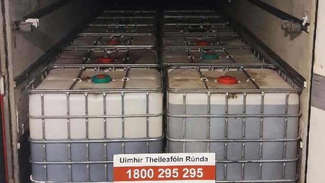 Truck carrying 25,000L of laundered green diesel seized at Dublin Port