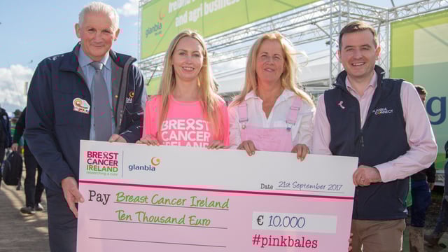 €10,000 raised for Breast Cancer Ireland though Glanbia's #PinkBales campaign