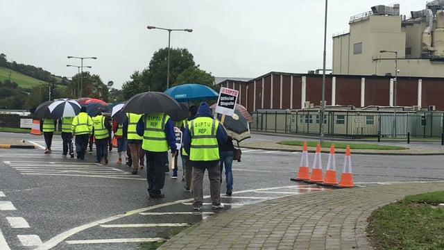 Second day of strike action for workers at Kerry Group in Listowel