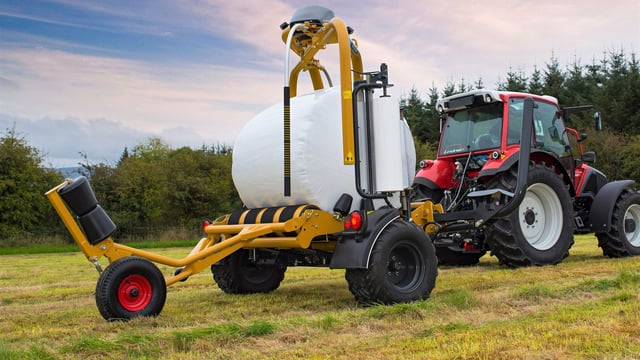 Latest wrapper can still do 5 bales in 3 minutes, but now it's 'easier'