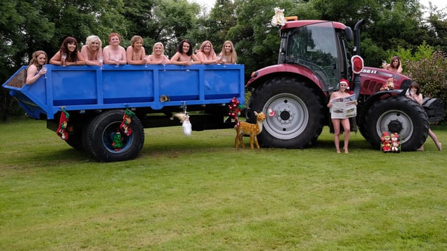 Pics: 'Tractor Girls' bare all in calendar for brave Billy