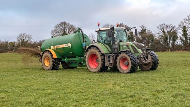 How much are contractors charging for slurry spreading?