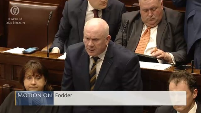 Fianna Fail's fodder motion passed in the Dail