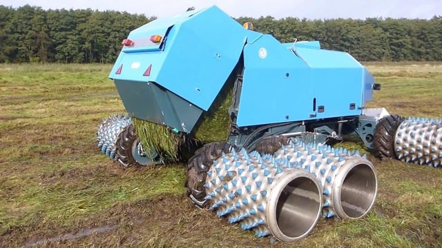 Watch: The ultimate wet weather machinery...baling in a quagmire