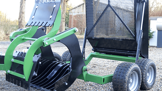 A handy, pint-sized stone picker...for your ATV