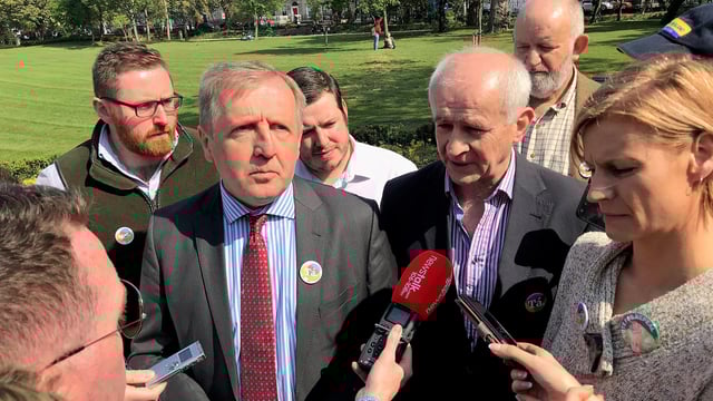 Creed and company canvass on upcoming referendum