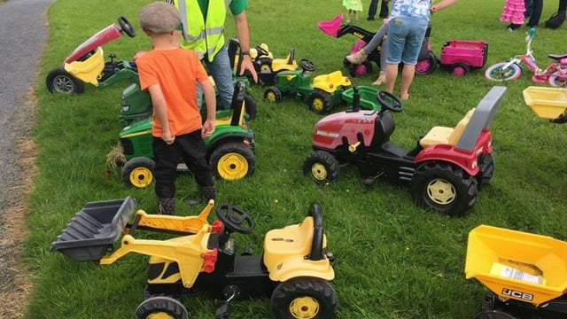 Longford farmers and fairies 'hit the road' on toy tractors