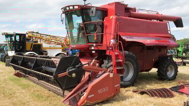 Auction report: Case IH combine heads the field in farm dispersal sale