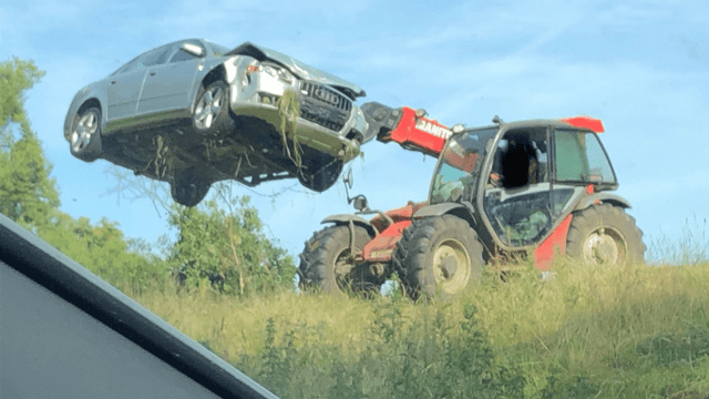 Farmer ousts abandoned Audi the agri way