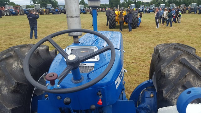 The road to 'Tipp': 99 County tractors cluster together in one field