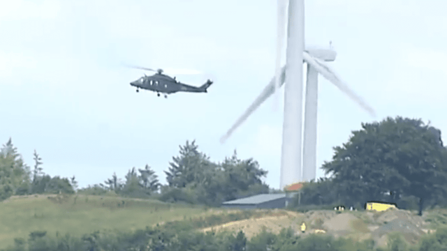 Man airlifted to hospital after accident on wind farm