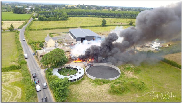 Video: 7 units needed to douse Limerick farm inferno