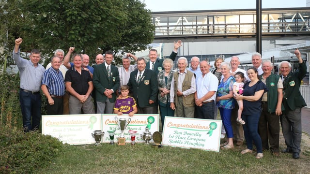 Ploughing team hailed as heroes on return from Russia