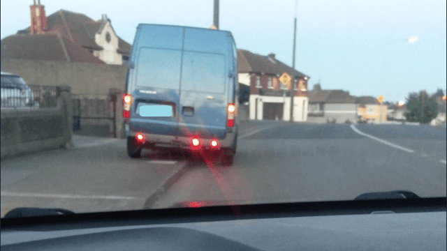 Horse in Transit: Van driver stopped...with a horse in the back