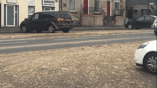 Overnight incident leaves town covered in 'slurry'