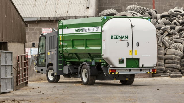 Giant self-propelled Keenan feeder lands in Co. Donegal